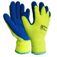 Cold Fighter Blau Crinkle Latex Coated Handschuh Thermal Grip Winter Warme Handschuhe